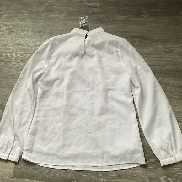 Allegra K Elegant White Blouse - Picture 7 of 7